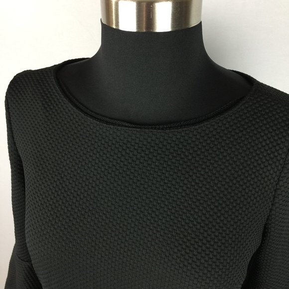 Zara W&B S Textured Blouse Top 3/4 Bell Sleeves - Picture 2 of 10